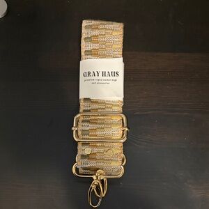 Gray Haus Gold & Cream Adjustable Bag Strap